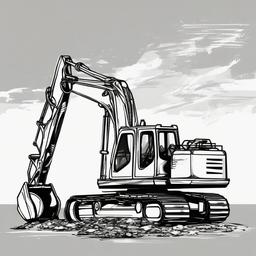 excavator bucket
  , vector illustration, clipart