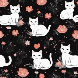 Black Cute Wallpaper - Adorable Kittens  intricate patterns, splash art, wallpaper art