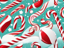 Candy Cane clipart - candy cane against a snowy backdrop  color,minimalist,vector clipart