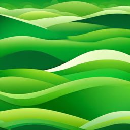 Green Background - Serene Green Meadows and Hills wallpaper splash art, vibrant colors, intricate patterns