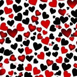 Red Background Wallpaper - red and black hearts background  