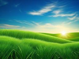 Blue Sky Grass Background  ,desktop background wallpaper