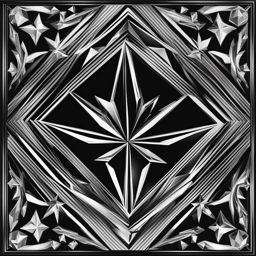 diamond clipart black and white 