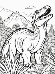 Segisaurus Coloring Pages - Small Jurassic Dinosaur  black outline printable coloring page