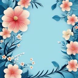 Flower Background Wallpaper - blue background with flower  