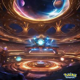 Pokemon Battle Arena on an Alien Planet Pokemon Space Stadium Pokemon Space Wallpaper intricate details, patterns, wallpaper photo