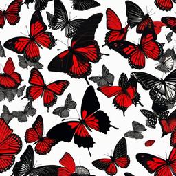 Butterfly Background Wallpaper - red butterfly with black background  