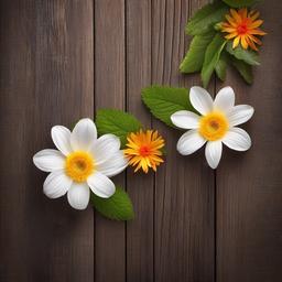 Wood Background Wallpaper - wood and flower background  