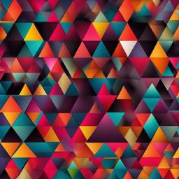 Geometric Background - multicolor triangle wallpaper  