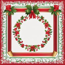 Free Christmas border clipart, Decorative borders for holiday designs.  simple, 2d flat