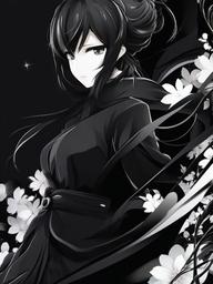 Black Wallpaper Anime  ,mobile iphone background wallpaper