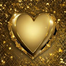 Heart Background Wallpaper - gold heart background  