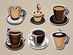 Coffee sticker, Energizing , sticker vector art, minimalist design