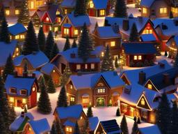 Christmas Village Wallpaper  