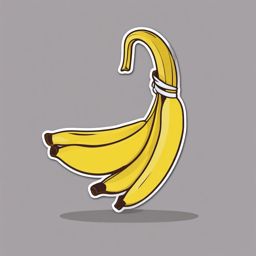 Banana Peel Ballet sticker- Slippery Serenade, , sticker vector art, minimalist design