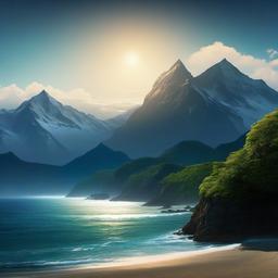 Mountain Background Wallpaper - mountain ocean background  