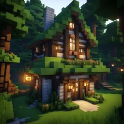 fairy-tale cottage deep in the enchanted forest - minecraft house design ideas minecraft block style