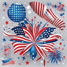 July clipart - July 4th fireworks  clipart