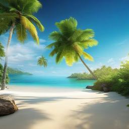 Beach background - island beach wallpaper  