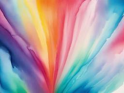 Rainbow Water Color Background  