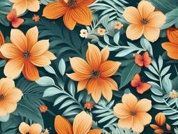 Floral Summer Wallpaper  background