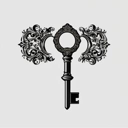 Key clipart - key with a keyhole  clipart