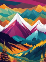 Swiss Alps Mountain Range Background with Mountain Hike Adventures wallpaper splash art, vibrant colors, intricate patterns