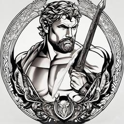 Hercules Tattoo Design - Customize your ink with a unique Hercules tattoo design, incorporating elements that highlight the hero's personality and journey.  