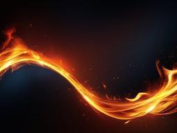 Fire Wallpaper - Bright flames against darkened sky  background wallpaper