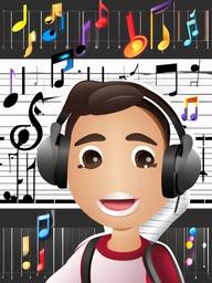 Ear clipart - ear with sound notes  clipart