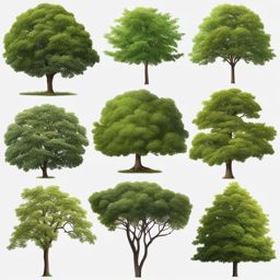 tree clipart transparent background - standing tall in nature's beauty. 