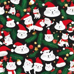 Cat Background Wallpaper - cat christmas wallpaper iphone  