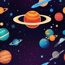 galaxy wallpaper with planets  background