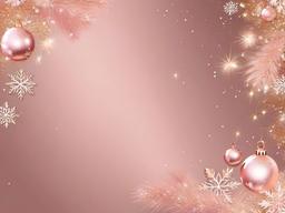 Rose Gold Pink Christmas Wallpaper  