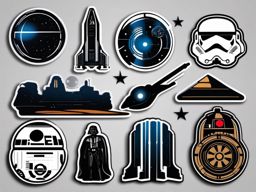 Star Wars sticker, Galactic , sticker vector art, minimalist design