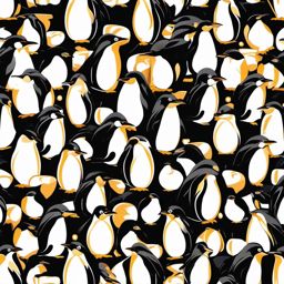 Penguin art - Immerse yourself in charming penguin artwork capturing the essence of these adorable birds.  color vector clipart