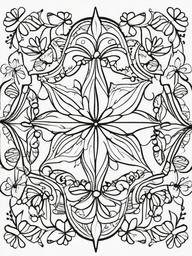 Holiday Wishes Coloring Pages - Sending Joy and Cheer to Others  minimal black outline printable sheet, coloring page