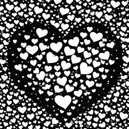 Heart Background Wallpaper - black and white background heart  