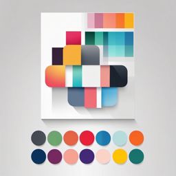 Pixel Palette  minimalist design, white background, professional color logo vector art