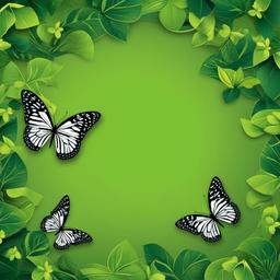 Butterfly Background Wallpaper - green background butterfly  