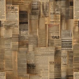 Newspaper Background - Vintage Newspaper Headlines Collage  intricate patterns, splash art, wallpaper art