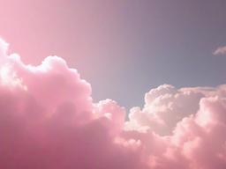 Pink Cloud Wallpaper-Light pink with soft white clouds, creating a dreamy sky effect  background wallpaper