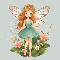 fairy clipart - a whimsical fairy with delicate wings and a wand. 