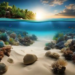 Beach Background Wallpaper - beach aquarium background  