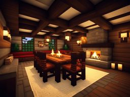 tavern with a roaring fireplace and hearty feasts - minecraft house design ideas minecraft block style