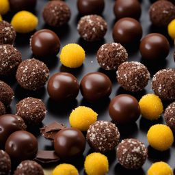 brazilian brigadeiro, chocolate fudge balls, indulged at a lively carnaval parade. 