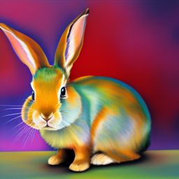 rabbit
 draw in abstract style