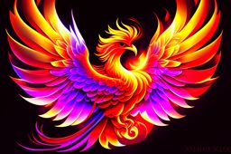 phoenix clipart - flamara, a radiant and reborn phoenix. 