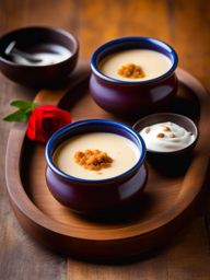 mishti doi, sweet yogurt with a caramelized sugar crust (popular in india). 