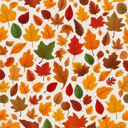 Autumn Leaves Falling Emoji Sticker - A tapestry of colors as leaves descend, , sticker vector art, minimalist design